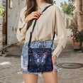 thumbnail image 5 of ZUXONGSY Geometric Butterfly Print PU Leather Shoulder Bag for Women Large Messenger Bag Crossbody Handbag Fashion Sling Hobo Bag with Zipper Closure for Daily Use Working, 5 of 7