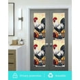 thumbnail image 5 of Window Privacy Film Rooster Stained Glass Window Film Decorative Sun Block Window Cover Retro Pastoral Animals Watercolor Window Clings Static Adhesive Sticker for Bathroom 29.5"x118", 5 of 7