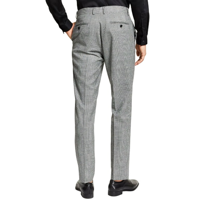 Bar III Mens Slim-Fit Plaid Wool Blend Dress Pants 32W x 30L Black/White - NWT - Walmart.com Bar III Mens Slim-Fit Plaid Wool Blend Dress Pants 32W x 30L Black/White - NWT - Walmart.com