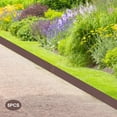 thumbnail image 6 of Miumaeov 5pcs Landscape Edging 39 in Bendable Metal Lawn Barrier Garden Border Edge Brown, 6 of 13