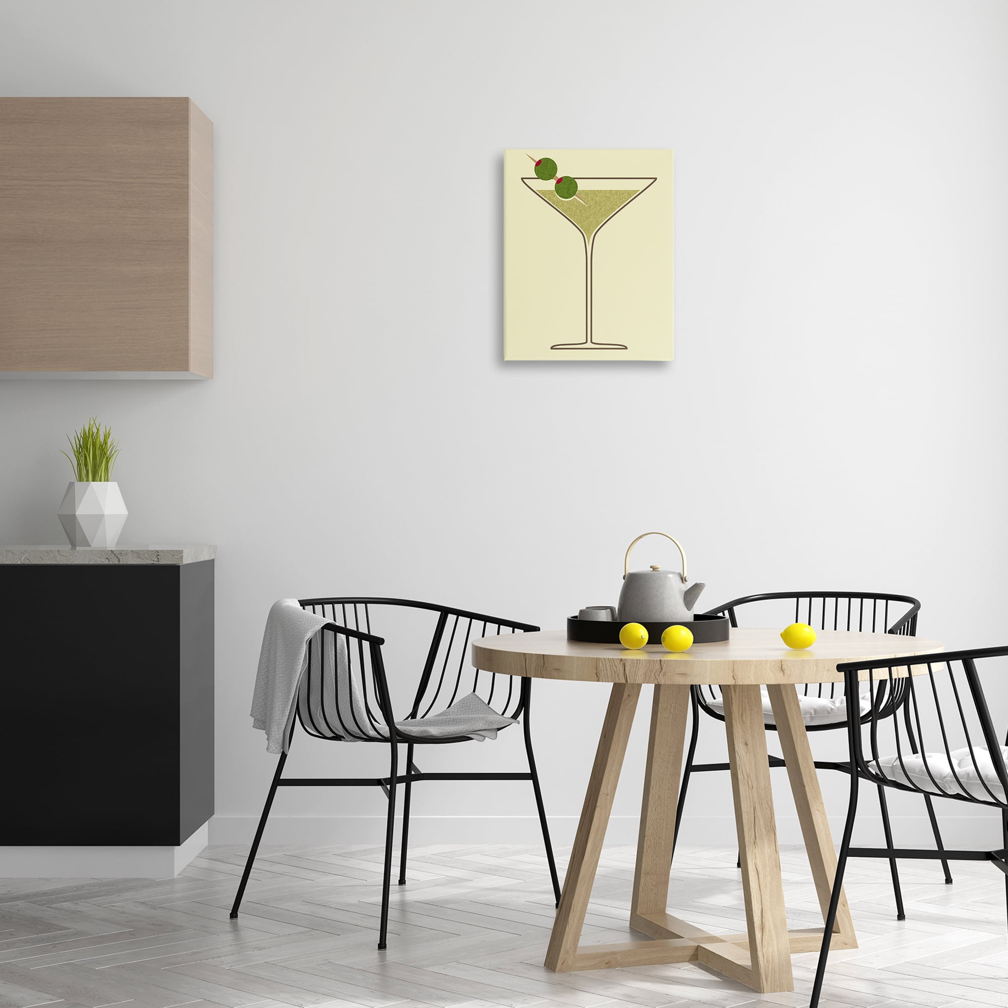 Stupell Industries Martini with Olives Food & Beverage Painting Gallery Wrapped Canvas Art Print Wall Art, 16 x 20