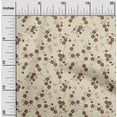thumbnail image 2 of oneOone Tissu Polyester Spandex Marron Floral Rétro Projets de Couture Tissu Imprimé au Mètre 56 Pouces de Large, 2 of 5