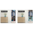 thumbnail image 6 of Sorbus Medium Clothes Storage Bags - Foldable Blanket Storage Bins for Organizing Bedroom, Closet, Clothing, Comforter, Organization with Clear Window, Lids and Carry Handles - Set of 8, Aqua, 6 of 8