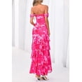 thumbnail image 5 of PRETTYGARDEN Women's Formal Cocktail Maxi Dresses Summer Off Shoulder Floral Mesh Bodycon Spring Wedding Guest Dress, 5 of 10