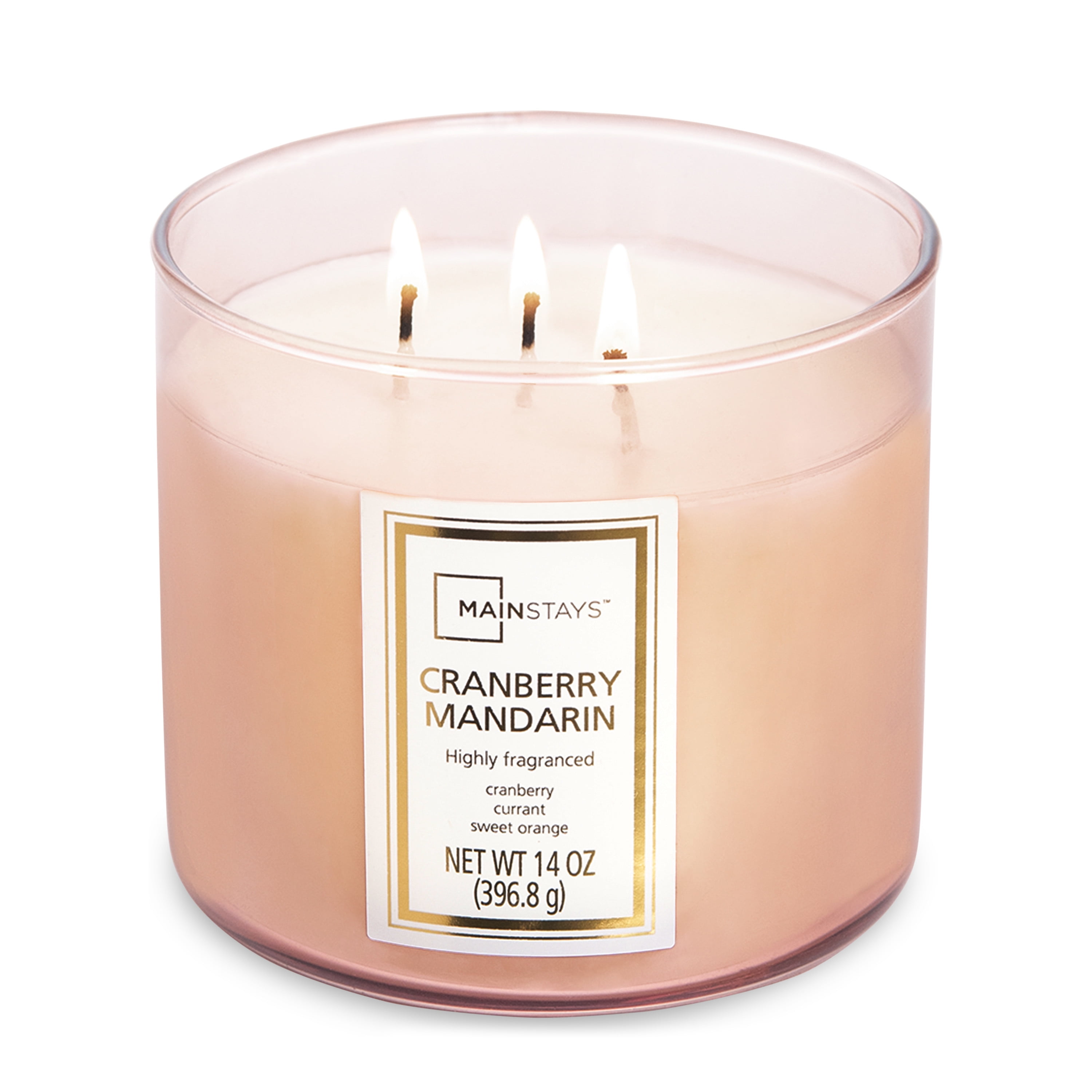 18 oz Lumabase 27103 3 Count Fresh Collection in Jar Scented Candles Multicolor