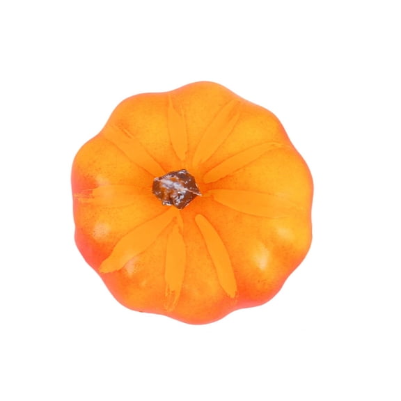 2.5 Inch Small Pumpkin Decor, Fall Pumpkin Decor, Halloween Pumpkin Decorations, Mini Orange Pumpkin for Home Thanksgiving Harvest, 1 Pack