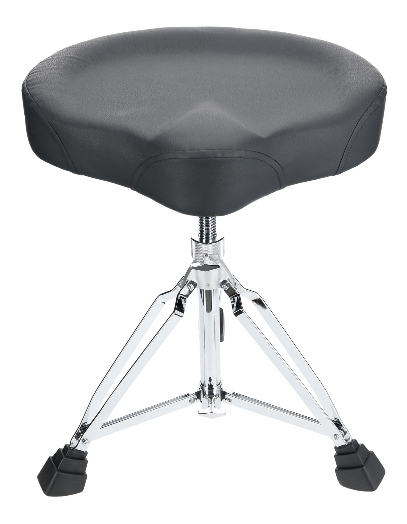 Rockville RDS60 Vegan Leather Double Braced Sturdy Drum Throne w/Lockable Height