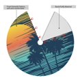 thumbnail image 2 of Rateoe Palm Trees Print Christmas Tree Skirt 36" for Xmas Holiday New Year Party Circle Tree Mat Ornaments Decoration, 2 of 7