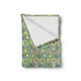 thumbnail image 2 of Geometric Soft Flannel Fleece Throw Blanket, Illustration of Heart and Dot Shaped Abstract Contemporary Art, Cozy Plush for Indoor and Outdoor Use, 50" x 60", Multicolor, by Ambesonne, 2 of 5
