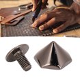 thumbnail image 4 of 20Pcs Hexagonal Cone Rivet, Anti Corrode Zinc Alloy Construction Easy to Install Rivet Screw Set for Leather Goods Bags Repair KitsGold 10mm, 4 of 7