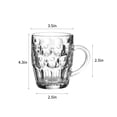 thumbnail image 3 of QUANSHANGJU Dimple Stein 17 oz Beer Mug Beer Glasses Set of 6, 3 of 10