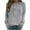 Gray, variant on WREESH Womens Fashion Long Sleeve T-Sh Graphic Tees Casual Round Neck Printed Shirt Loose Pullover Tops Spring Fall Blouses Black
