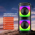 thumbnail image 3 of Altavoz portátil con luces LED y batería integrada de 1200 mAh., 3 of 7