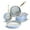 Blue, variant on Chef Power 7 Pcs Ceramic Cookware Sets, Non-Stick Pots and Pans Set with Stainless Steel Handles, Dishwasher and Oven Safe, Cream White with Light Gold Handles