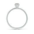 thumbnail image 2 of ANGARA Natural Oval Diamond Solitaire Engagement Ring in 14K White Gold for Women (Size-7x5mm| Color-K| Clarity-I3) | April Birthstone, Anniversary, Jewelry Gift for Women | Natural Diamond Ring, 2 of 9