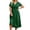 Green, variant on Prom Dresses for Women 2026 Trendy Sparkly Sequin Short Sleeve V Neck Flowy Long Dress Summer Homecoming Dress