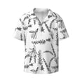 thumbnail image 6 of Kdxio Men's Hawaiian Shirt for Men Short Sleeve Shirt Lavender Flowers Summer Casual Holiday Beach Button Down T-Shirts, 6 of 7