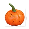 thumbnail image 3 of Byndra Fall Mini Foam Pumpkin Decor, 6cm Artificial Pumpkin with Realistic Texture and Stem and Classic Style, Table Centerpiece for Autumn, Halloween, Thanksgiving, Home Display, 3 of 6