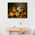 thumbnail image 2 of COMIO Farmhouse Fall Wall Art Pumpkin Still Life Painting Vintage Autumn Art Print Halloween Pumpkin Poster Vintage Rustic Fall Wall Art Autumn Pumpkin Picture Thanksgiving Art Prints, 2 of 4
