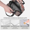 thumbnail image 3 of Uemuo Heart Guinea Pig Couple Printed Lunch Bag Lunch Box Reusable Insulated Lunch Tote Bag, Leakproof Thermal Cooler Sack Food Handbags Case High Capacity, 3 of 5