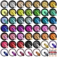 thumbnail image 1 of Set de polvos cromados para uñas SAVILAND, 48 colores, para esmaltes en gel, 1 of 7