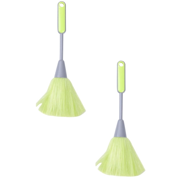Oleegame 2PC Cleaning Brush Mini Two Color Handle P Plastic Silk Computer Brush Keyboard Cleaning Brush Mini Cleaning Brush Desktop Dust Duster Green