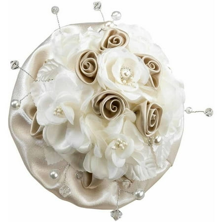 Lillian Rose Scroll - Lillian Rose Taupe Rose Wedding Bouquet