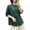 Army Green, variant on Turn Down Collar Women's Button Down Blouse Elbow Sleeve Solid Color Linen Shirt 2026 Loose Casual Top for Office Weekend Dressy Wear