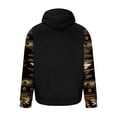thumbnail image 5 of ZVNAΖH Men's Western Tribal Moose Print Hoodie Raglan Sleeve Loose Fit Long Sleeve Pullover with Drawstring, M-3XL, 5 of 5