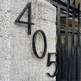 thumbnail image 4 of 5 Inch Floating House Number for Outside - Maximum Rust Protection Modern House Numbers, Zinc Alloy Shadow Number with Nail Kit Decor for Outdoor Gard, 4 of 5