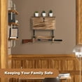 Gun Rack Wall Mount Hold Up Displays,Horizontal Gun Racks for Wall, Shotgun Holder, Rifle Wall