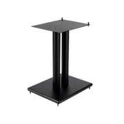 Monoprice Monolith 18in Steel Speaker Stand with Adjustable Top Plate (Each) Hold Speakers Weighing Up To 75 Pounds, Scratch‑Resistant, Perfect For Center or Bookshelf Speakers