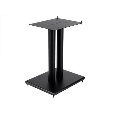 Monoprice Monolith 18in Steel Speaker Stand with Adjustable Top Plate (Each) Hold Speakers Weighing Up To 75 Pounds, Scratch‑Resistant, Perfect For Center or Bookshelf Speakers