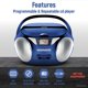thumbnail image 2 of Magnavox MD6924-BL Portable Top Loading CD Boombox con radio estéreo A, 2 of 5
