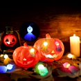 thumbnail image 4 of Cadena de luces de Halloween, 10 pies, 20 LED, luz fantasma de Halloween, decoración de Halloween para interiores y exteriores, 2 modos de iluminación, alimentado por batería, resistente al agua (colorido） esquí esquí Gafas de esquí, 4 of 5