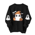 thumbnail image 6 of Tnhcen Women's Halloween Long Sleeve Crew Neck Sweatshirt Casual Pullover Japanese Fleece Top Plus Size XS-3XL Loose Fit Autumn Winter Fashion, 6 of 7