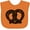 Orange, variant on Inktastic Oktoberfest Pretzel Boys or Girls Baby Bib