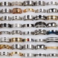 thumbnail image 5 of HOOUN Wholesale 200pcs BULK LOT mixed STAINLESS STEEL RINGS MEN'S Fashion Wedding Gift, 5 of 7