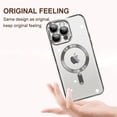 thumbnail image 4 of KOMI Magnetic Case for iPhone 15 Pro Max Case [Compatible with MagSafe] Full Camera Protection Clear Plating Luxury Cover for Women Men Soft TPU Bumper Drop Protective Phone Case (6.7"), Nature Titani, 4 of 5