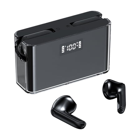 JOGZMZ Wireless Bluetooth Earphones with Mobile Power Supply Semi in Ear Sports Digital Display Earphones