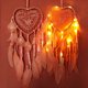 thumbnail image 3 of Atrapasueños, luz LED estilo bohemio hecha a mano para decoración de dormitorio de coche, atrapasueños para colgar en la pared, decoración romántica (rosa claro, claro), 3 of 8