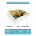 thumbnail image 5 of Quilts Twin-XL Size Bedding Set, Spring Floral Lightweight Quilted Comforter, Yellow Roses Leaves Country Botanical Farmhouse Soft Bedspread Coverlet with Pillow Covers for All Season, 68" x 98", 5 of 7
