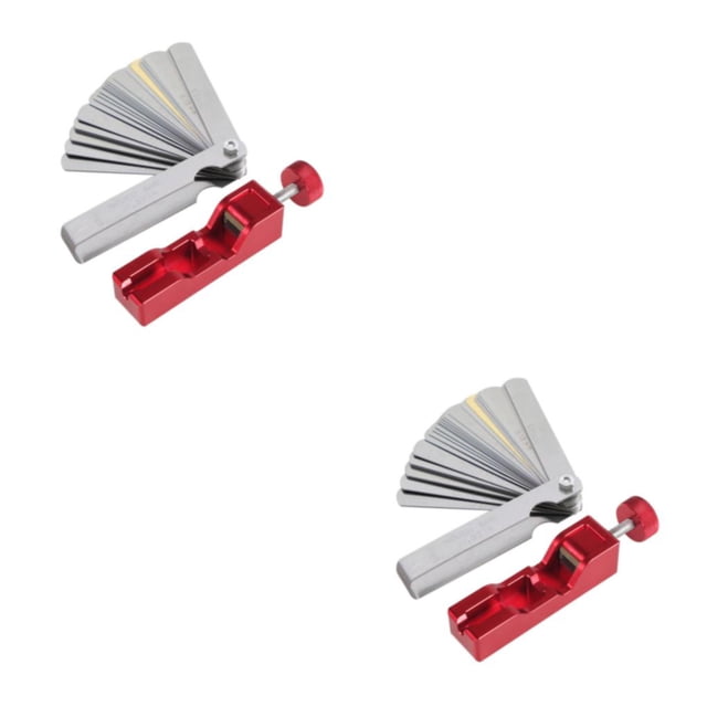Riwesomey Kit de herramientas automotrices conveniente y seguro para mantenimiento de automóviles, herramientas especiales de mantenimiento de paquete rojo galga de espesores 2piezas