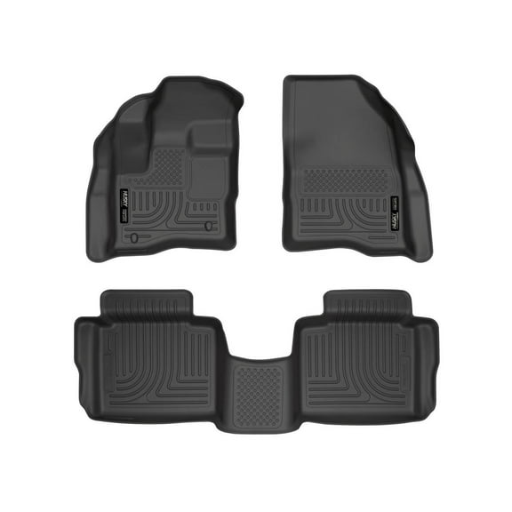 Husky Liners 98701 Weatherbeater Floor Mats Fit 2010-2019 Ford Taurus - Front/2nd Seat - Black