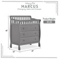 Dream on Me Marcus Changing Table and Dresser, Storm Gray