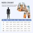 thumbnail image 4 of Haiem Surfing Cat Sun Pattern Men’s Long-sleeve Sleepwear,Sleepwear Set,2-piece Loungewear Set,Soft PJs Comfy Nightwear with Pockets-XX-Large, 4 of 7