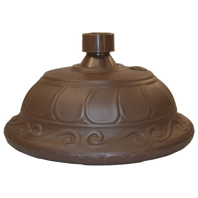 Good Ideas Outdoor Umbrella Stand Patio Base for 1” & 1.5” Pole, Cappuccino