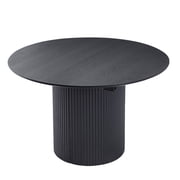 Kevinplus 86.61” Expandable Dining Table, Modern Kitchen Desk for Dining Room, Partment, Black