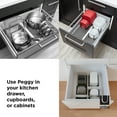 thumbnail image 6 of Umbra Peggy Kitchen Cupboard, Shelf and Drawer Organizer Tray Adjustable Storage System, 6 of 19