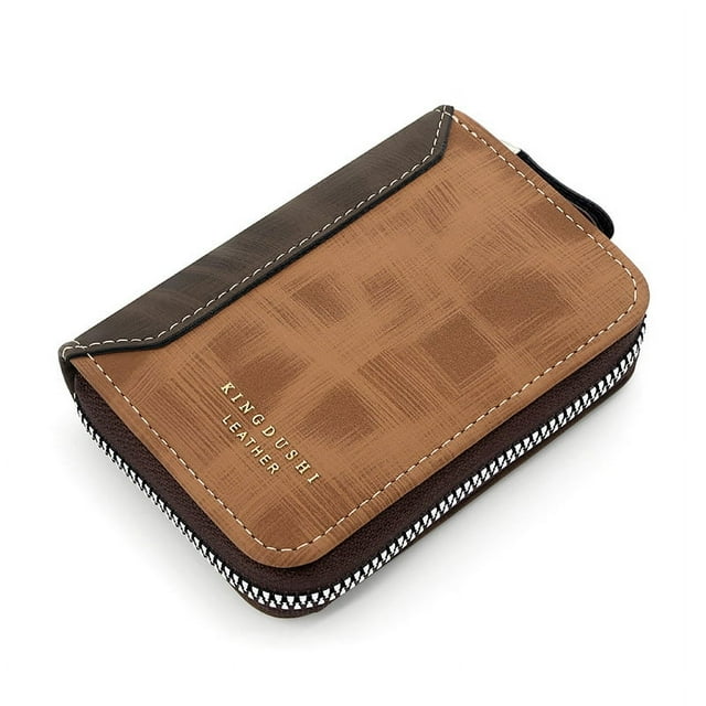 Estuche para tarjetas de órgano para hombre, tarjetero de piel sintética de gran capacidad, tarjetero, tarjetero, tarjetero